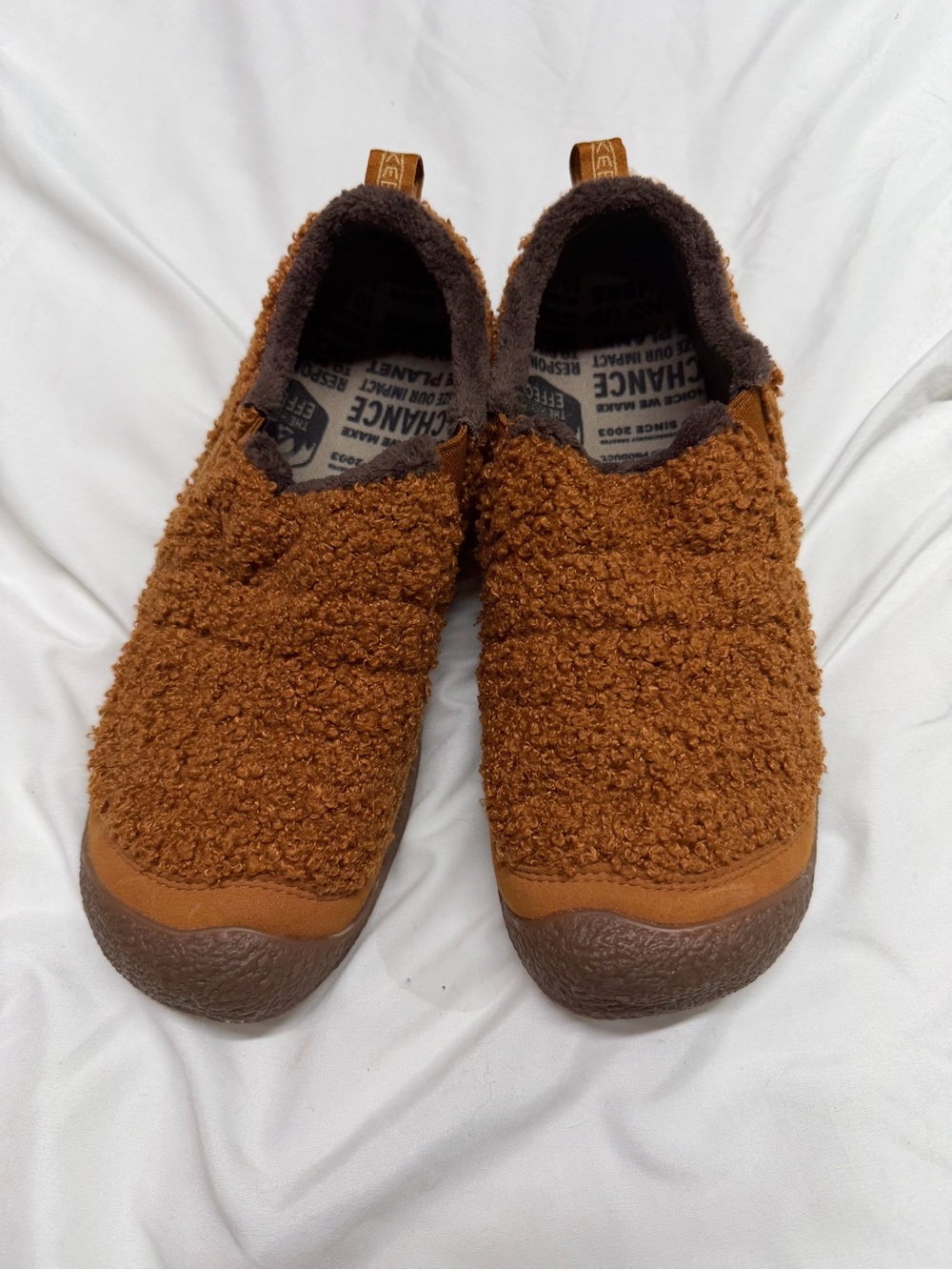 Keen Women's Brown Sherpa Slide Mules